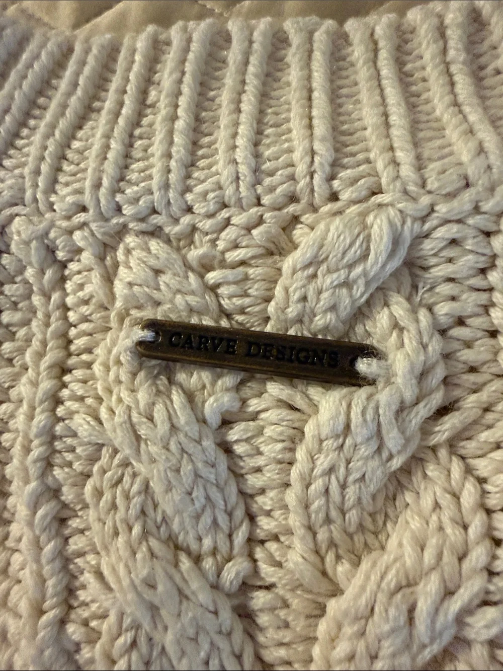 Carve Designs cable knit sweater
